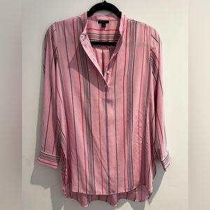 Ann Taylor Long Pink Blouse